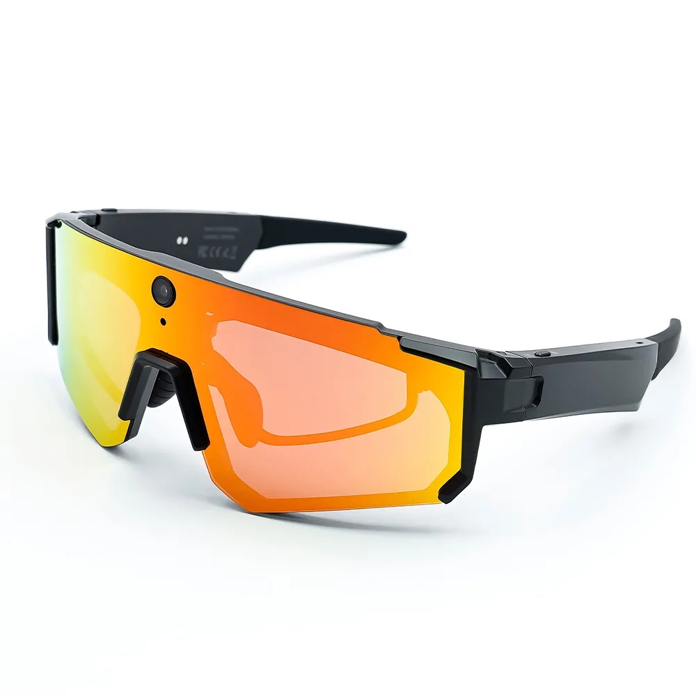 SNT SOLIS Montura negra · lente naranja multicolor