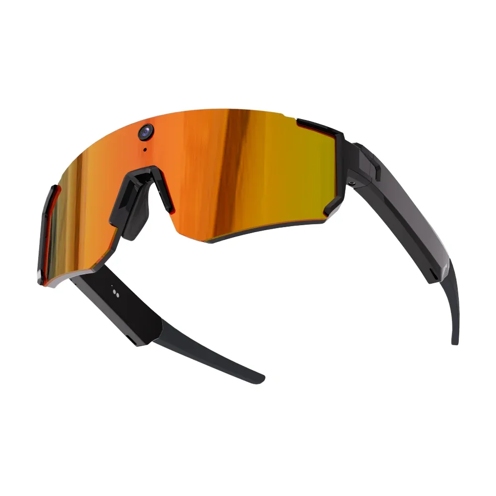 Gafas SNT SOLIS, Montura negra · lente naranja multicolor
